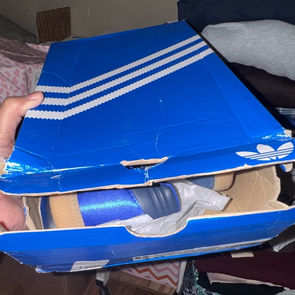 Adidas Womens Size 10 Samba OG Satin Lucid Blue/Pink NWT ✨RARE✨ - Picture 14 of 16